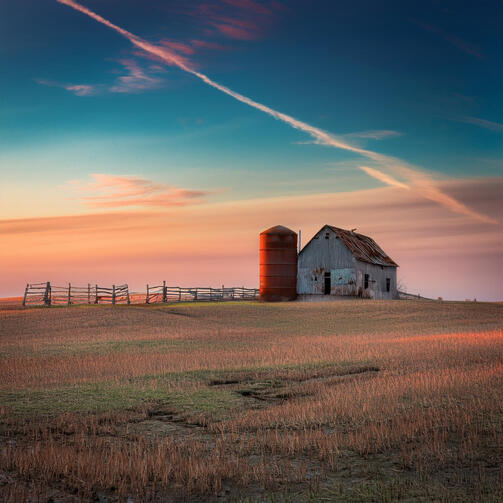 Distant Barn