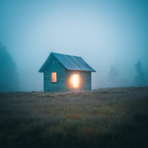 Fog-Shrouded Cabin Fog-Shrouded Cabin