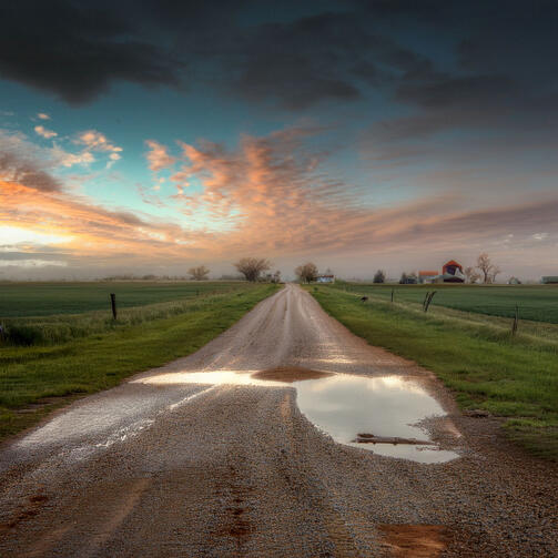 Lonely Rural Road Lonely Rural Road
